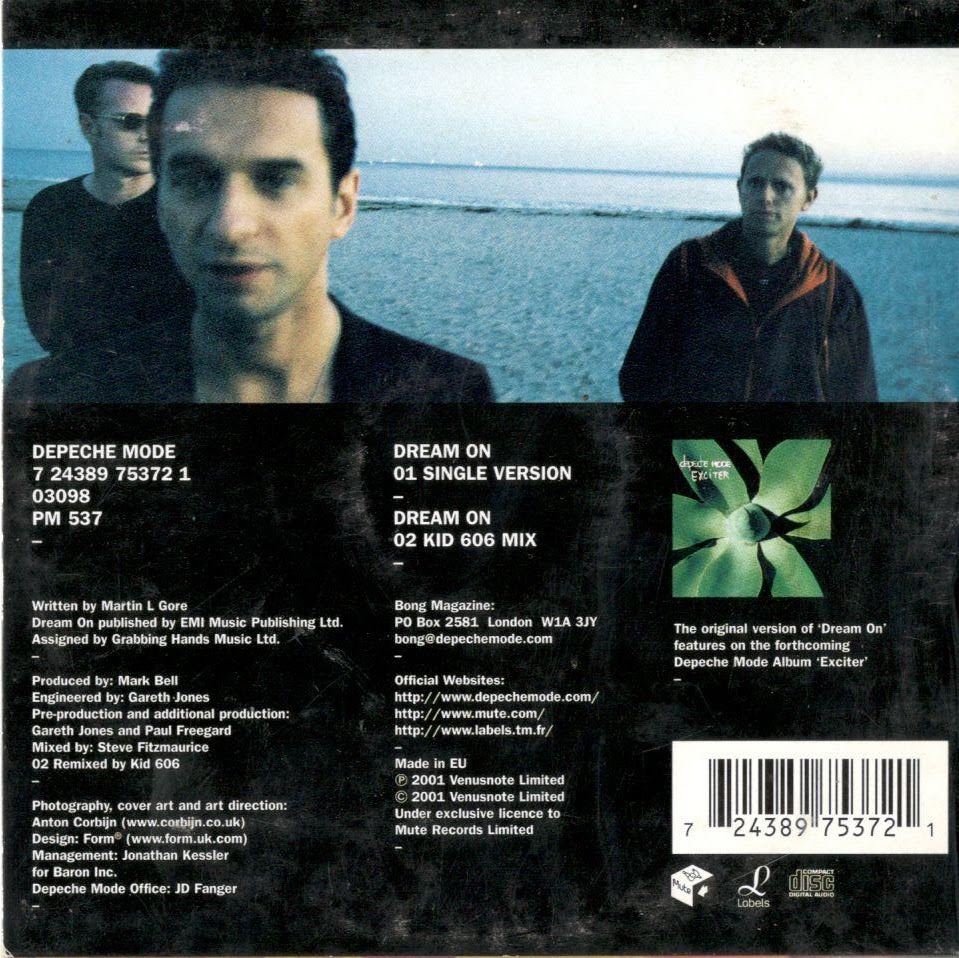 MUSICOLLECTION: DEPECHE MODE - Dream On - CD 2Titres - 2001
