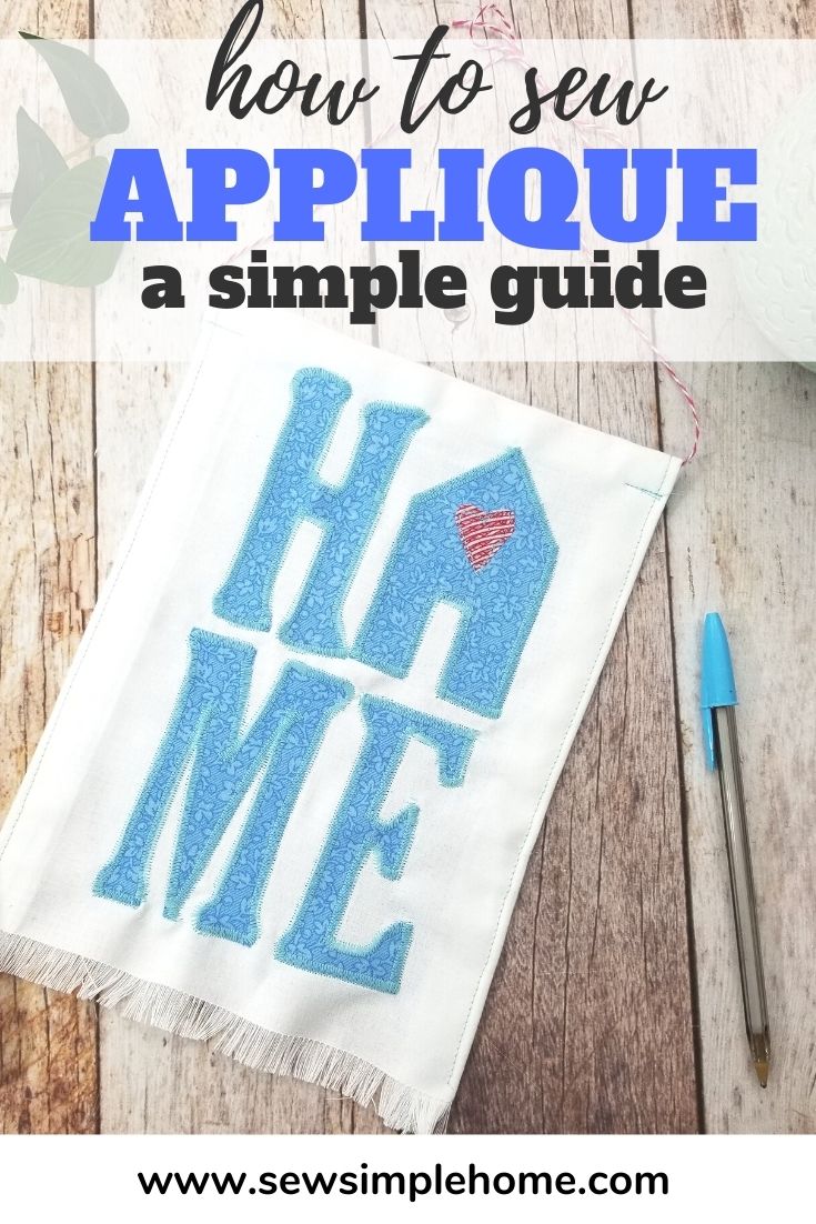 How to Applique Projects + Free Home Applique Design Sew Simple Home