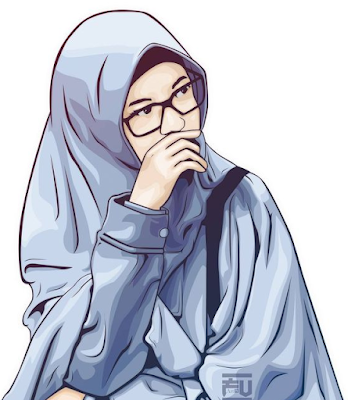 Gambar Kartun Muslimah Cantik & Comel Berhijab