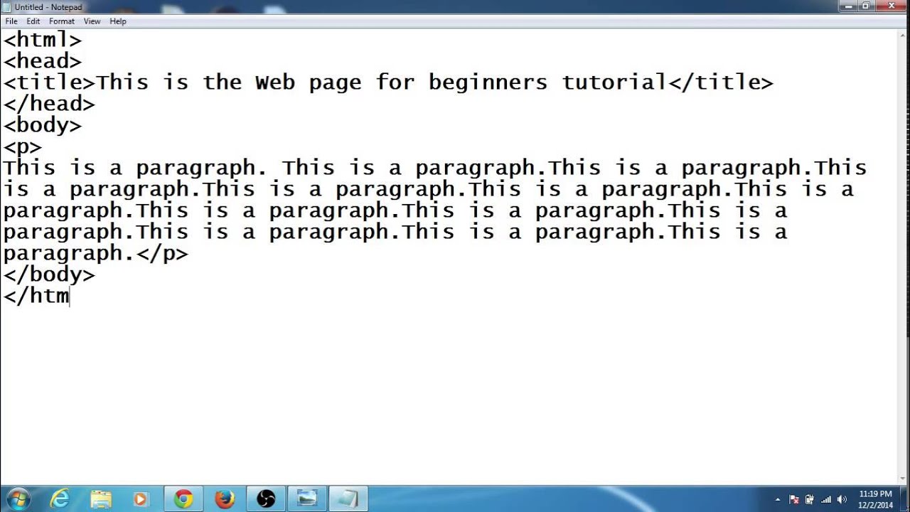 How to Create a Simple Webpage Using Notepad: Steps by Steps