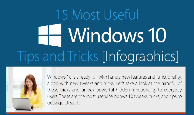 15 Most Useful Windows 10 Tips and Tricks #infographic