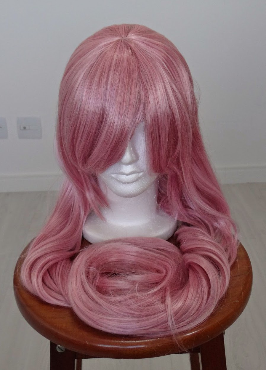 Peruca longa rosa 1m | Moe Moe Tiger Store