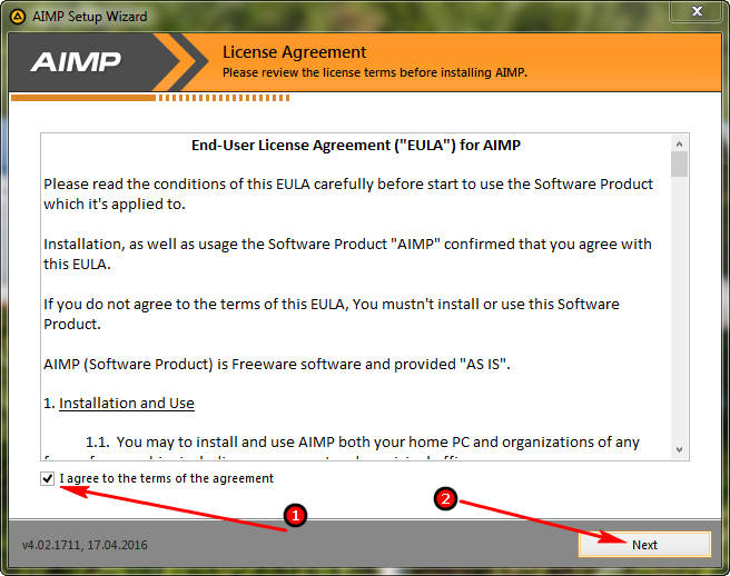 License Agreement AIMP License Agreement AIMP