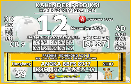 Prediksi Togel Hongkong Kamis 12 November 2020 Jitu Prediksitogeljp