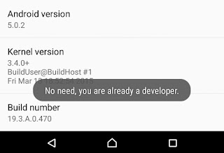 Turn On Developer Options