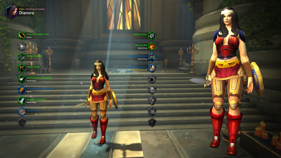 Master of World of Warcraft Transmogrification Plate Wonder Woman