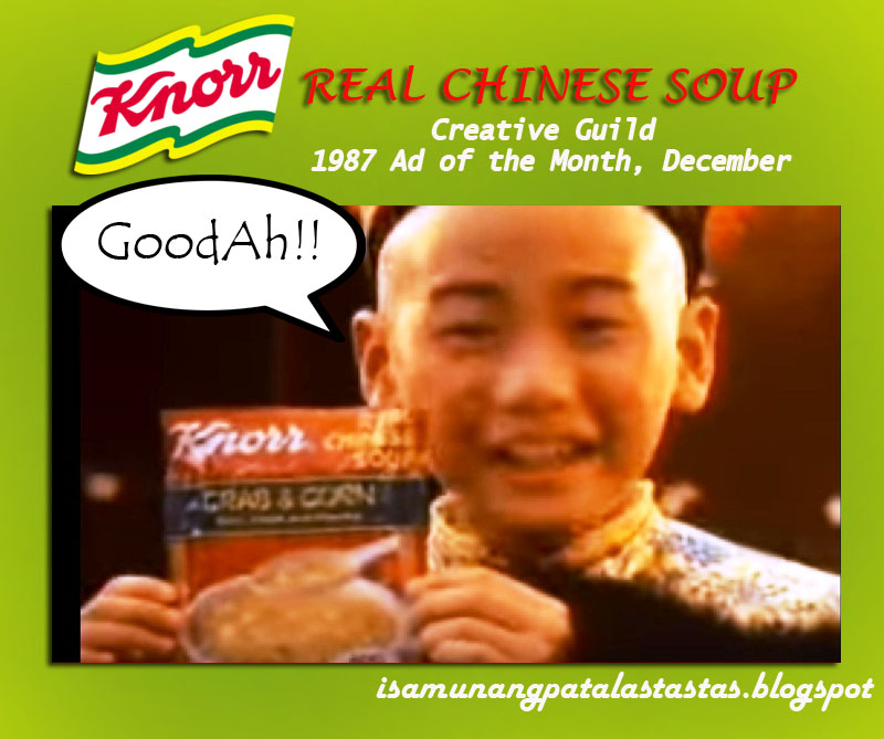 ISA MUNANG PATALASTAS 67. Creative Guild TV Ad of the Month, Dec. 1987