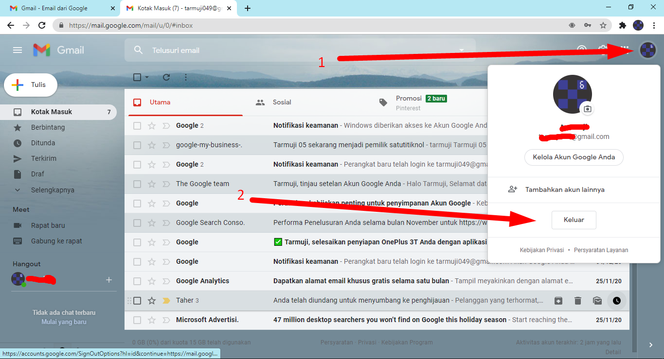 6 Cara Logout Gmail di Laptop dan Hp - satutitiknol.com