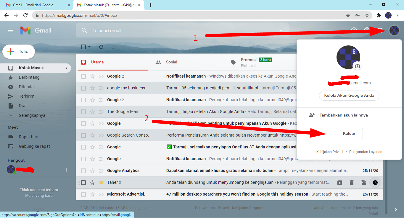 5 Cara Logout Gmail di Laptop dan Hp