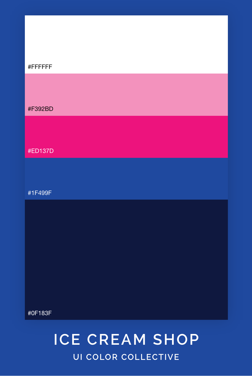 Ice Cream Shop Color Palette