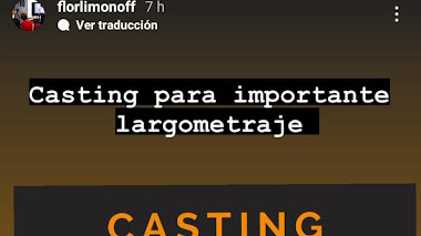 CASTING para IMPORTANTE LARGOMETRAJE: Se buscan ACTORES VARONES entre 17/19 y ACTORES URUGUAYOS entre 45 a 65 años