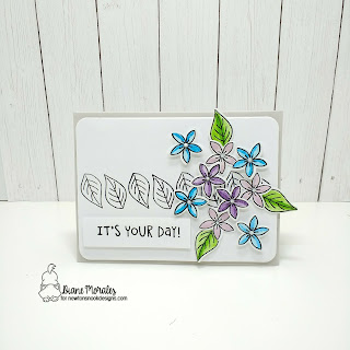 It's Your Day a card by Diane Morales | Lovely Blooms Stamp Set by Newtons Nook Designs