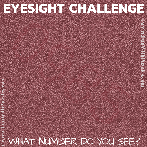Eyesight Challenge Hidden Number Picture Puzzle Brain Teasers