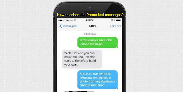 Schedule text message iPhone free