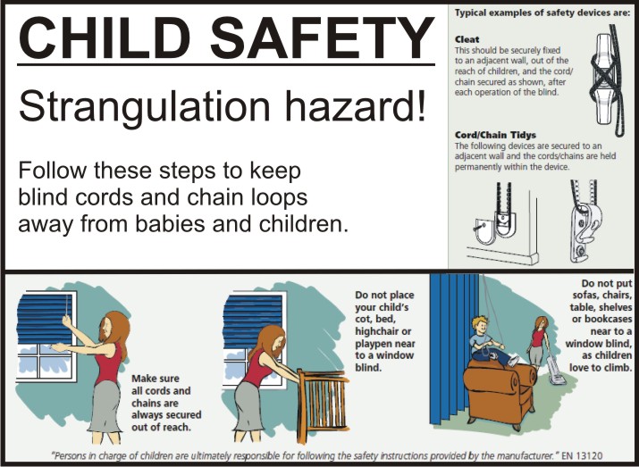 Alplas Blinds & Louvres BLIND CORD AND CHAIN SAFETY FOR BABIES AND