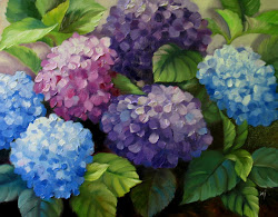 hydrangeas hydrangea painting paintings acrylic oil canvas nel everyday