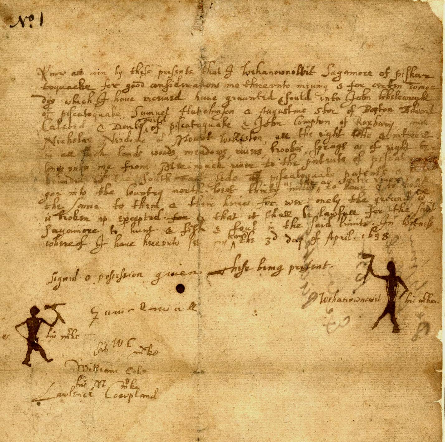 March's Exeter History Minute the Wheelwright Deed