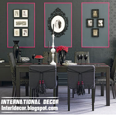 modern Italian dining room furniture ideas, black dining room furniture design