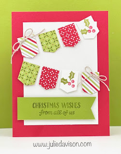 Stampin' Up! Banner Year Christmas Banner Card ~ www.juliedavison.com #stampinup