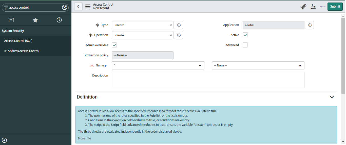 ServiceNow ACL with Example table.none Vs table.* ACL in ServiceNow Basico ServiceNow Learning