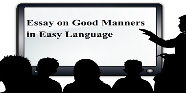 Essay on manners