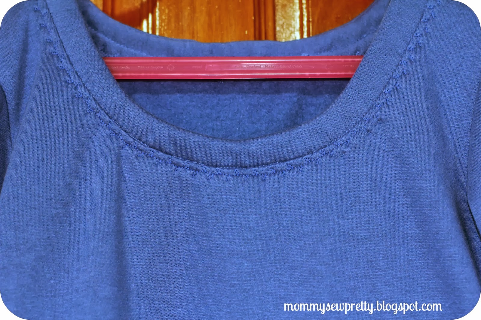 mommy sew pretty Blue fleece dress