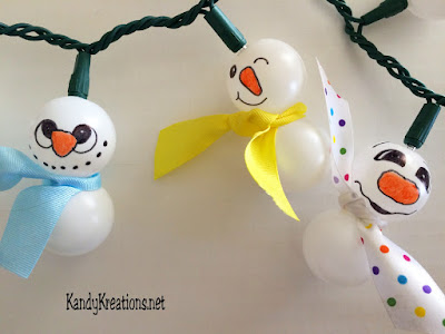 How to make Snowman Lights