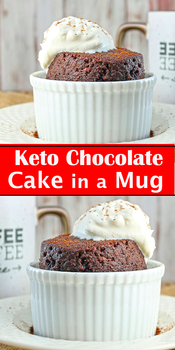 Keto Chocolate Cake in a Mug