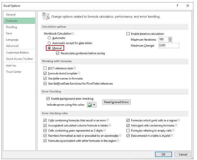 S?a l?i Excel kh�ng nh?y c�ng th?c - RUNMC