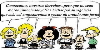 Mafalda con los derechos de los Niños.