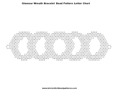 Brick Stitch Bead Patterns Journal: Free Glamour Gold Wreath Bracelet ...