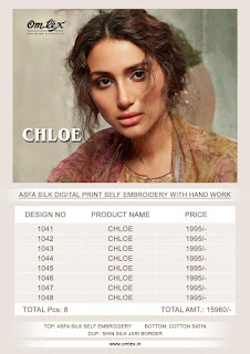 Om Tex Chloe Asfa Silk Salwar Kameez Collection