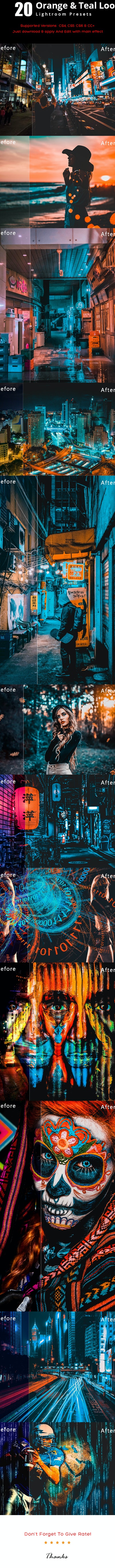 GraphicRiver - 20 Orange & Teal Look Lightroom Preset 23119736 2 Product Preview