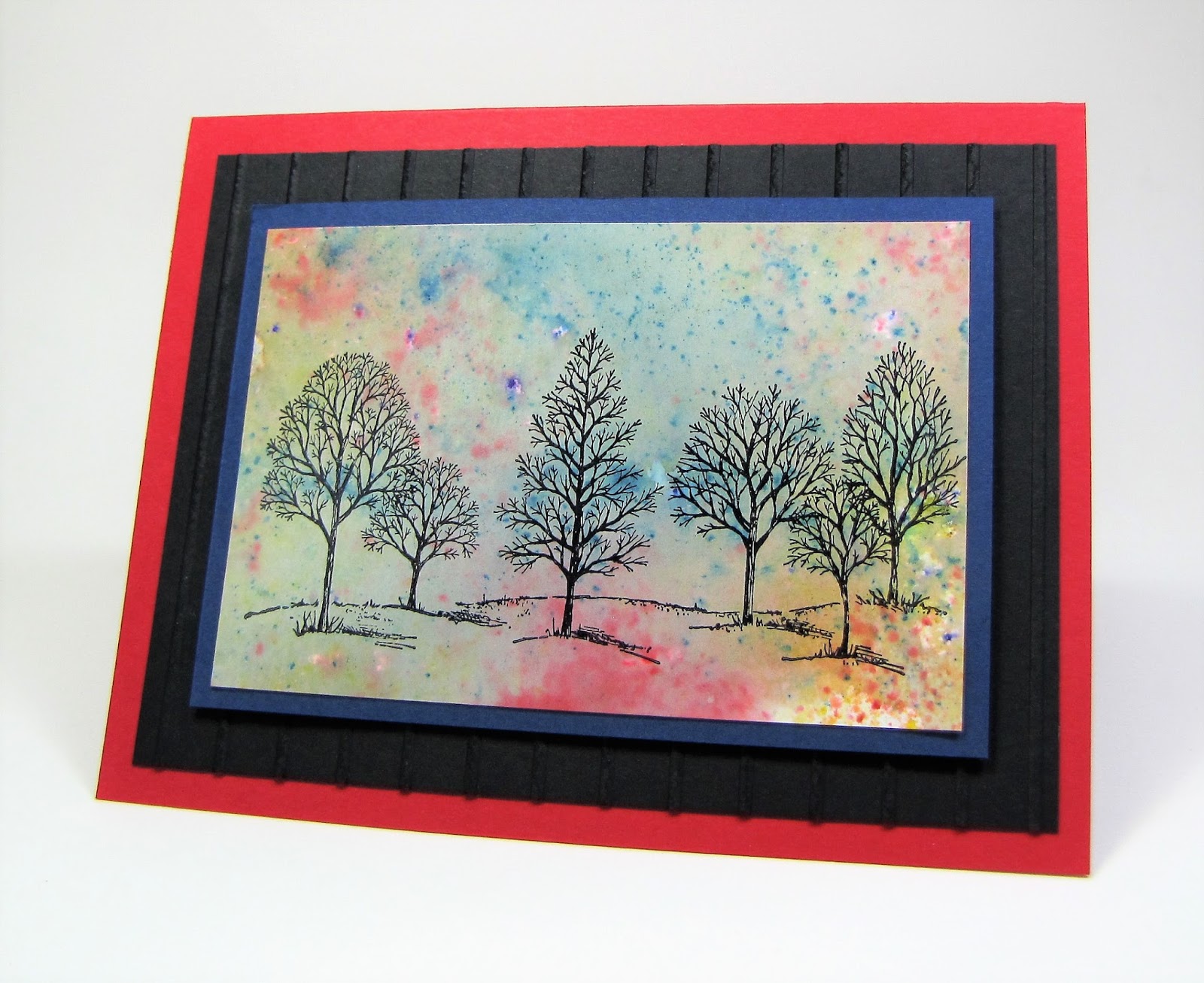 Maddiebug Designs Brusho Crystals and Lovely As a Tree