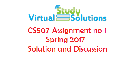 Cs507 assignment solution no 3