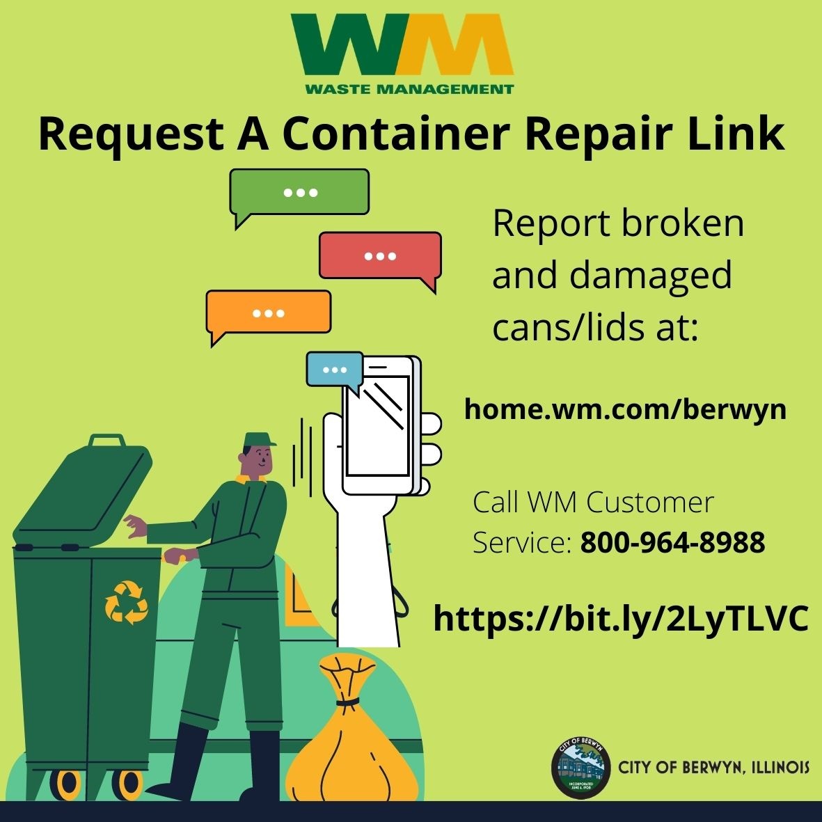 News Releases Waste Management Container Repair or Replacement Complaint