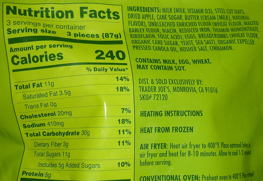 What's Good at Trader Joe's? Trader Joe's Apple Cinnamon Oatmeal Bites