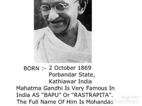 biography writing mahatma gandhi