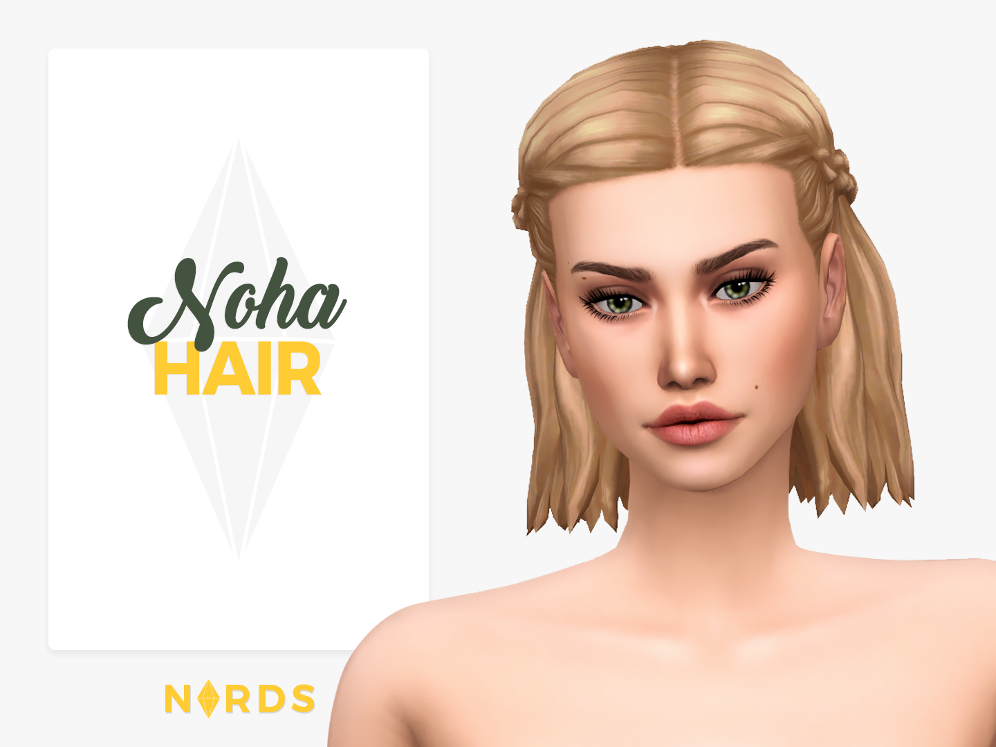 Noha Sims 4 CC Hair