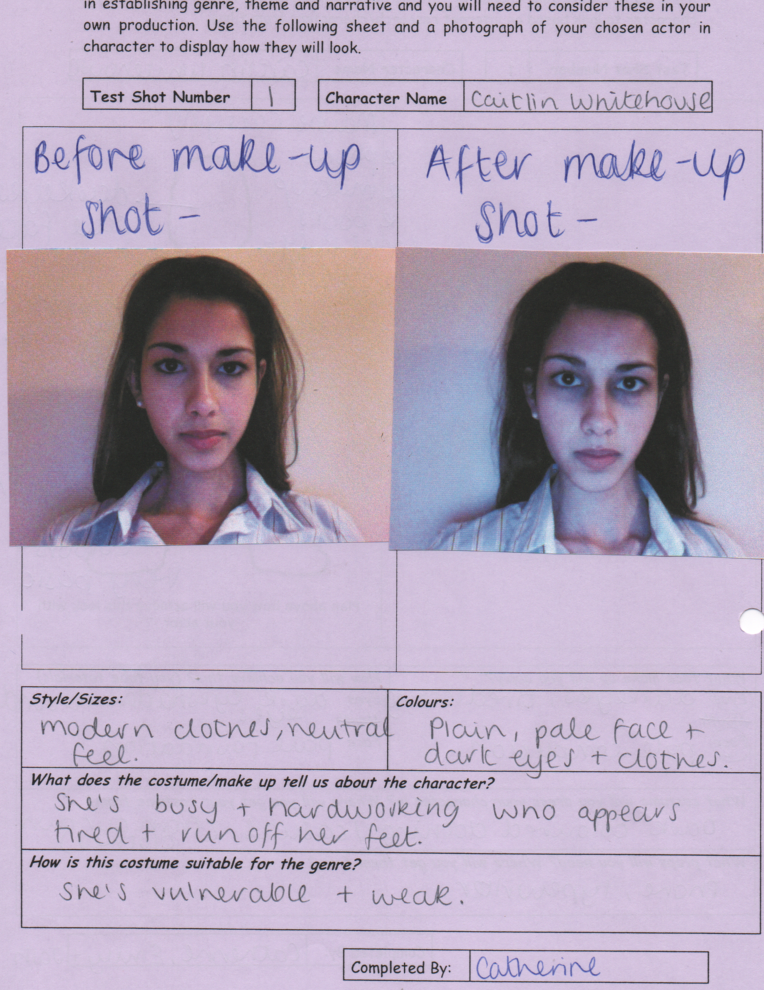 Foundation Portfolio Make Up Testing