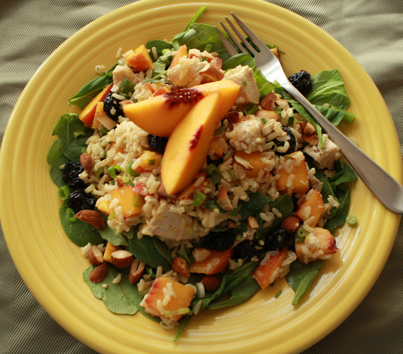 Sip And Chew Stone Fruit ChickenRice Salad