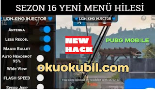 Pubg Mobile 1.1.0 KR-GL Lion-King ESP Menu Hilesi Sezon 16 İndir