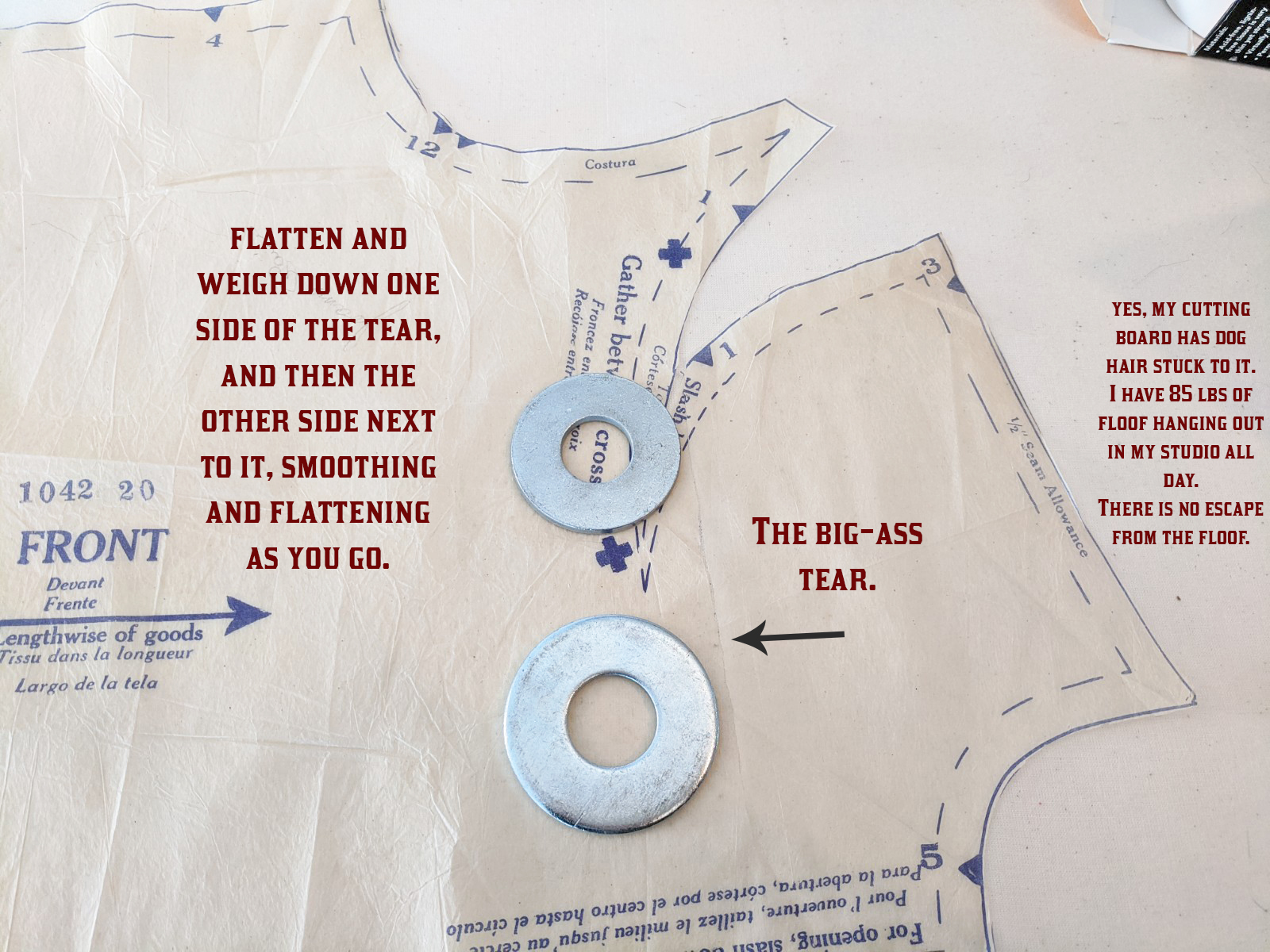 A Few Threads Loose How to Mend Large or Difficult Tears in Sewing