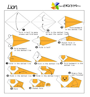 Origami Lion