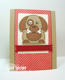 Puppy Love card-designed by Lori Tecler/Inking Aloud-stamps and dies from Clear and Simple Stamps