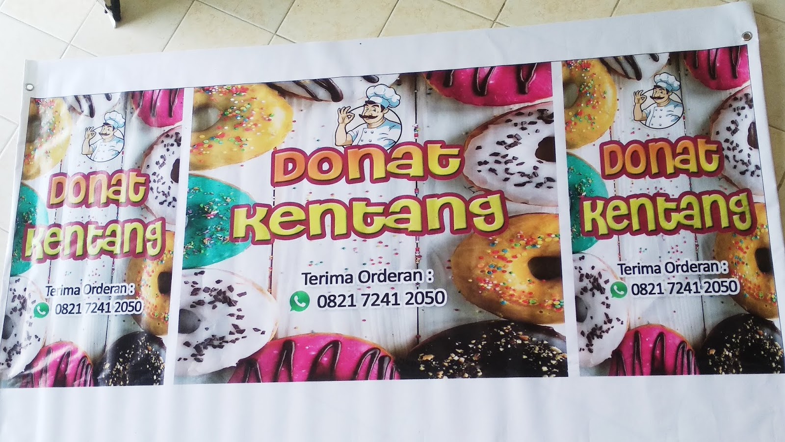 Spanduk Donat Kentang ~ Print Corner