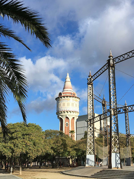Torre de les Aigües. Parque de la Barceloneta. Enero 2021