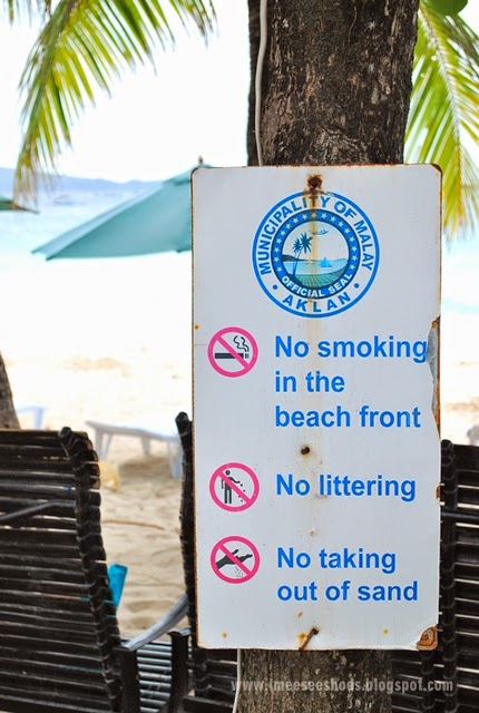 rules, beach, boracay