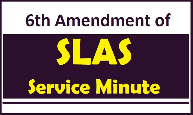 6th Amendment of SLAS Service Minute